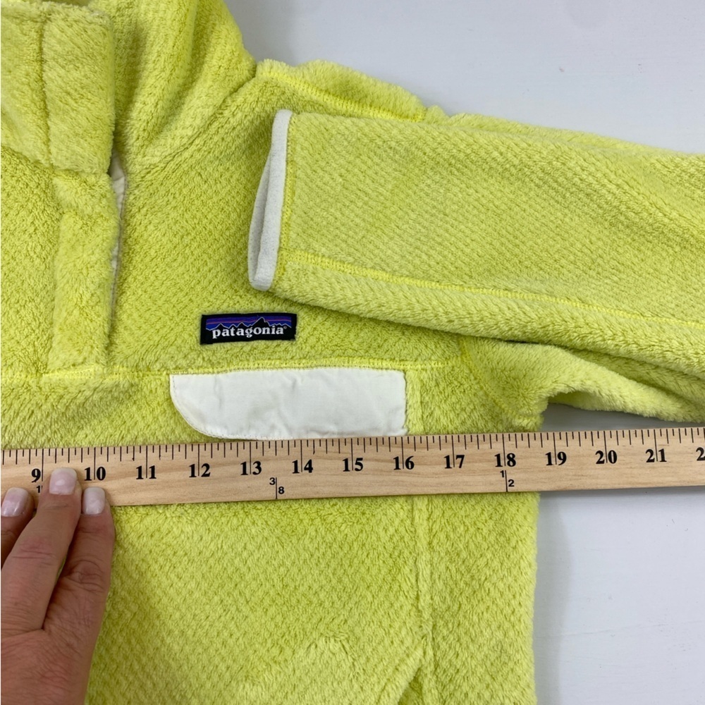 Patagonia Women’s Highlighter Yellow ReTool Snap-T Synchilla Fleece Pullover S - Picture 12 of 13